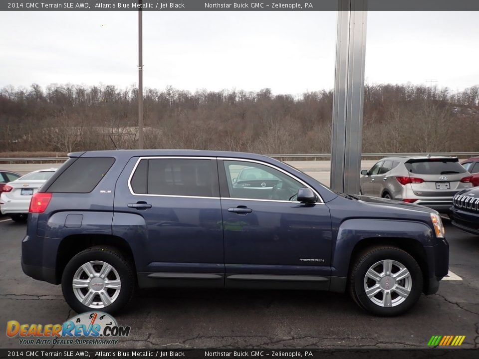 2014 GMC Terrain SLE AWD Atlantis Blue Metallic / Jet Black Photo #5