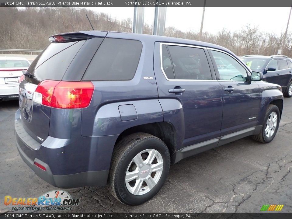 2014 GMC Terrain SLE AWD Atlantis Blue Metallic / Jet Black Photo #9