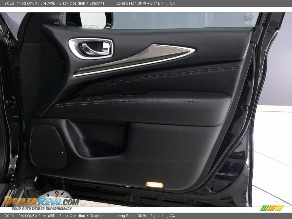 2019 Infiniti QX60 Pure AWD Black Obsidian / Graphite Photo #24