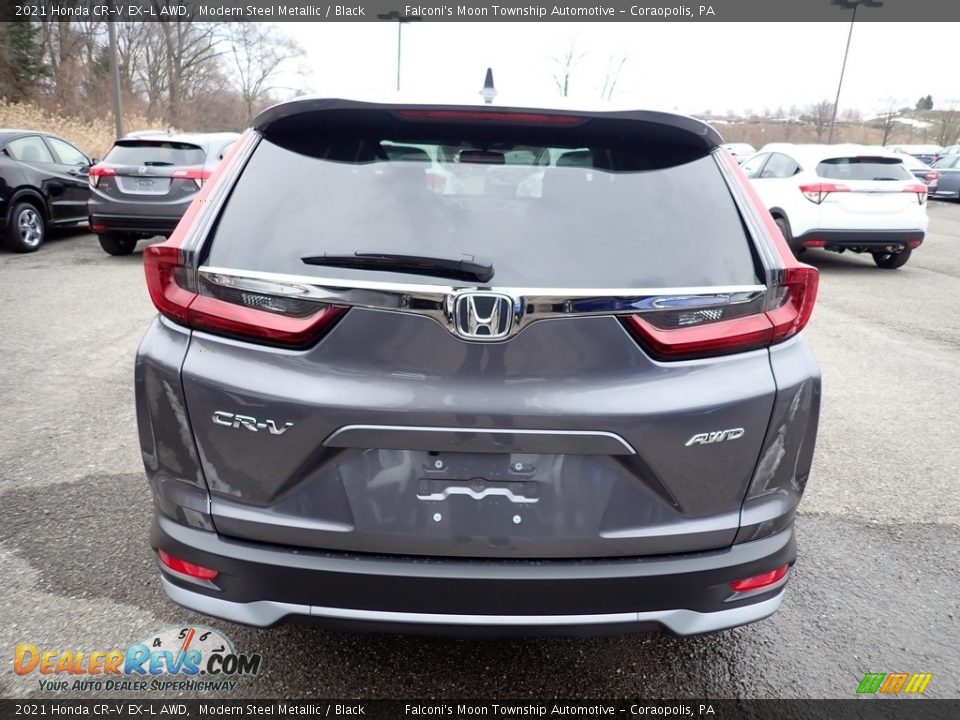 2021 Honda CR-V EX-L AWD Modern Steel Metallic / Black Photo #4