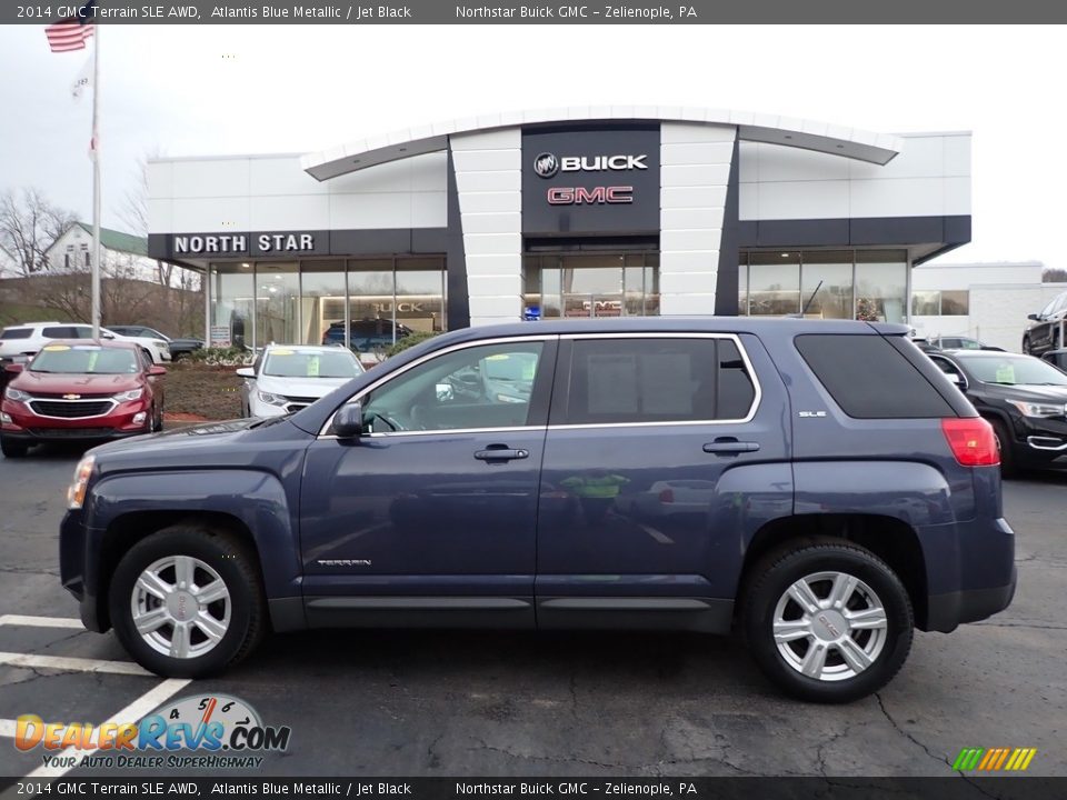 2014 GMC Terrain SLE AWD Atlantis Blue Metallic / Jet Black Photo #13