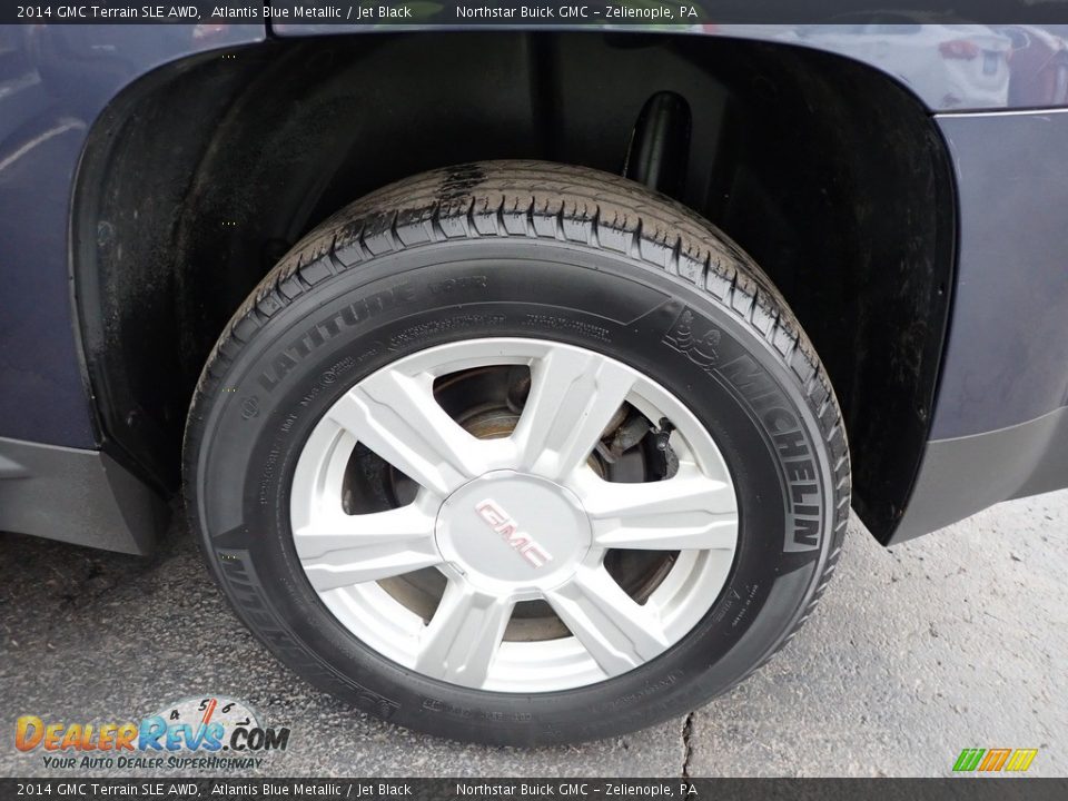 2014 GMC Terrain SLE AWD Atlantis Blue Metallic / Jet Black Photo #14