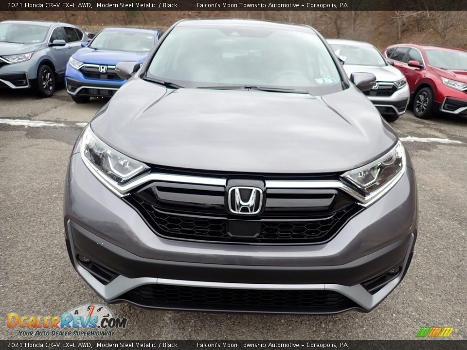 2021 Honda CR-V EX-L AWD Modern Steel Metallic / Black Photo #7