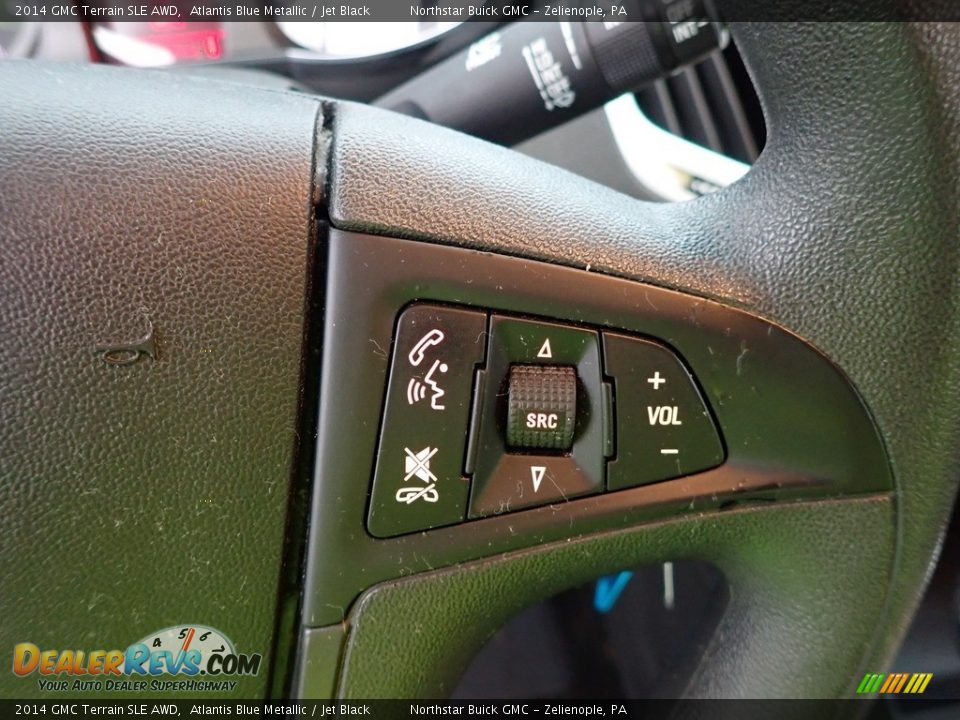 2014 GMC Terrain SLE AWD Atlantis Blue Metallic / Jet Black Photo #23
