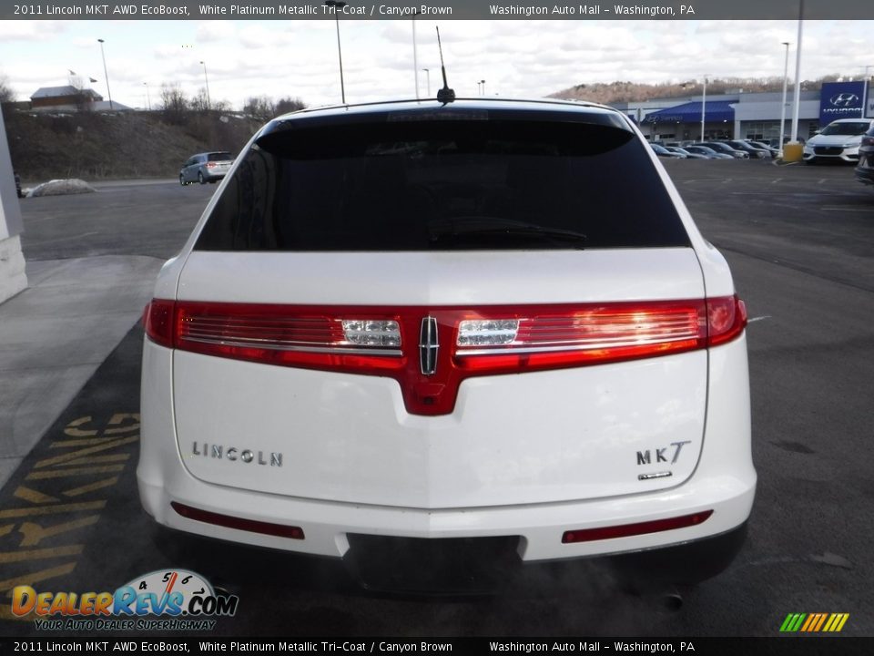 2011 Lincoln MKT AWD EcoBoost White Platinum Metallic Tri-Coat / Canyon Brown Photo #9