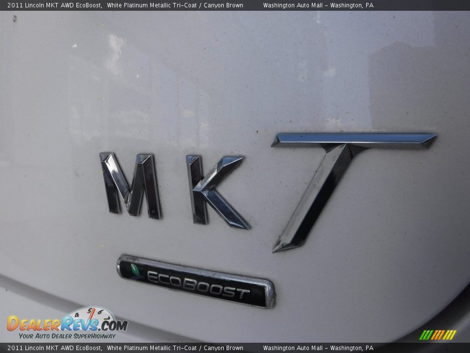 2011 Lincoln MKT AWD EcoBoost White Platinum Metallic Tri-Coat / Canyon Brown Photo #11