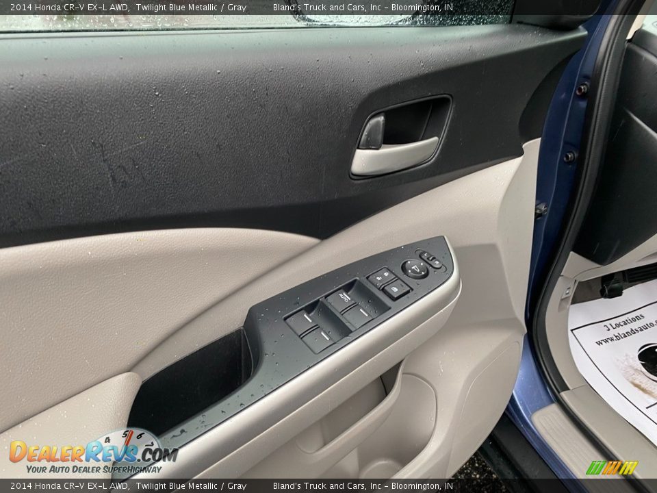 2014 Honda CR-V EX-L AWD Twilight Blue Metallic / Gray Photo #12