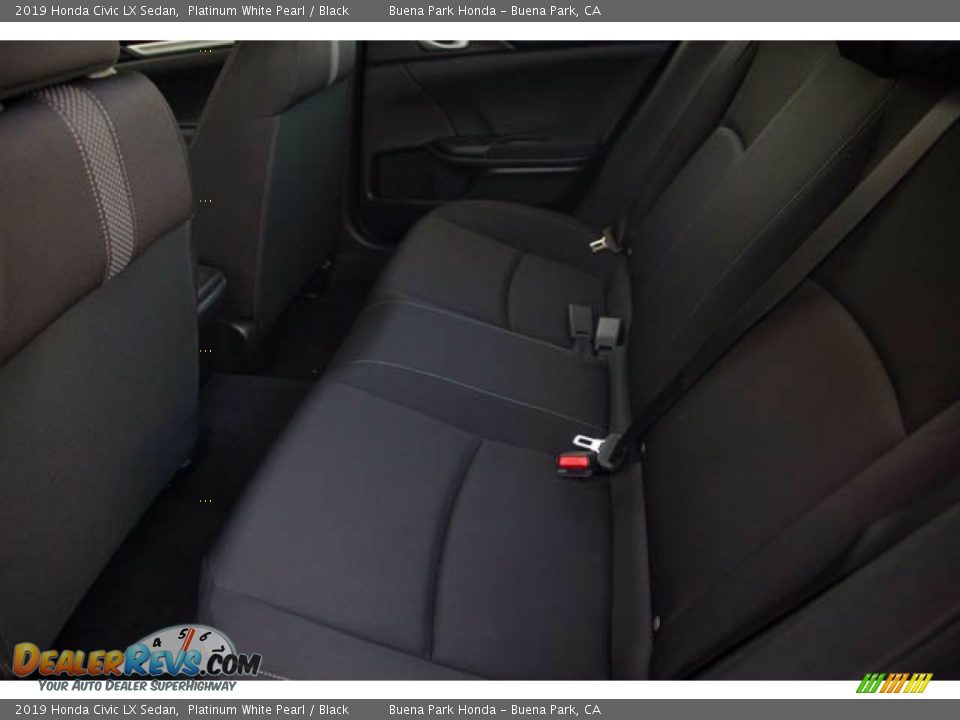 2019 Honda Civic LX Sedan Platinum White Pearl / Black Photo #4