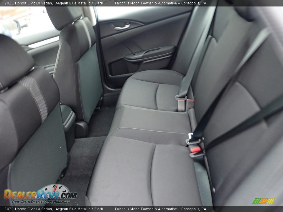 2021 Honda Civic LX Sedan Aegean Blue Metallic / Black Photo #10
