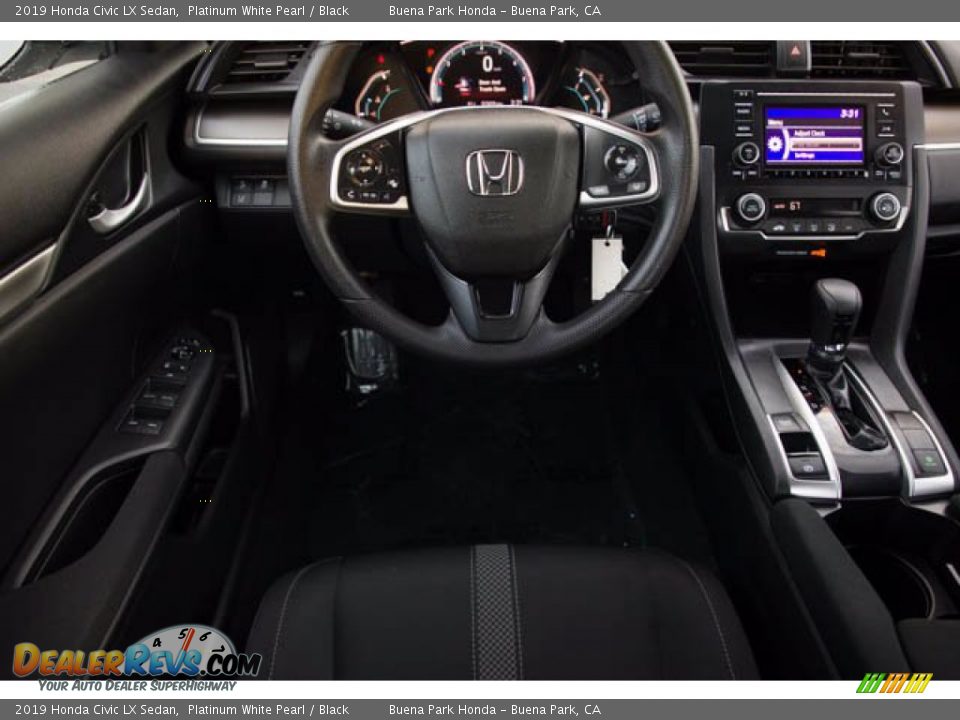 2019 Honda Civic LX Sedan Platinum White Pearl / Black Photo #5