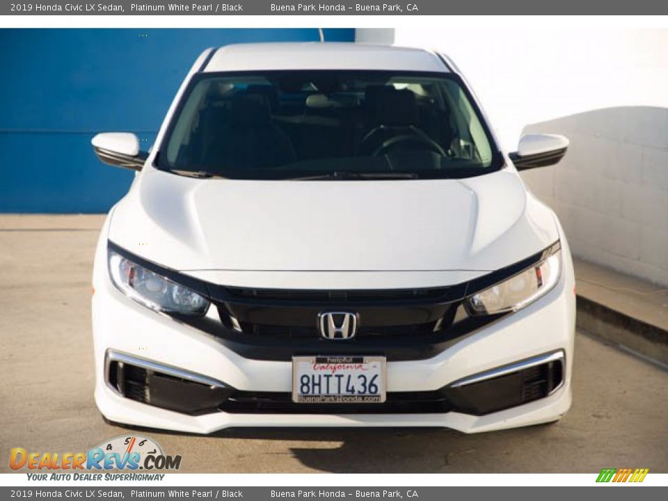 2019 Honda Civic LX Sedan Platinum White Pearl / Black Photo #7