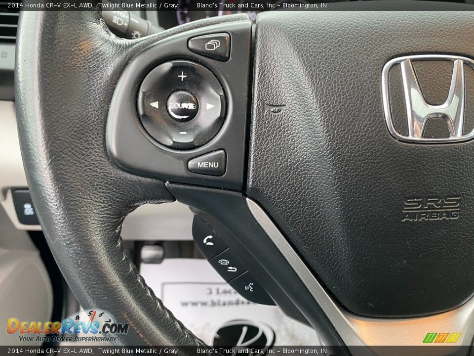 2014 Honda CR-V EX-L AWD Twilight Blue Metallic / Gray Photo #18