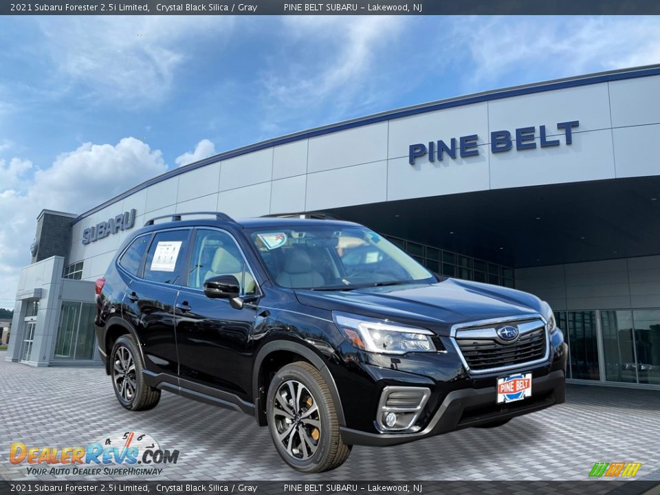 2021 Subaru Forester 2.5i Limited Crystal Black Silica / Gray Photo #1