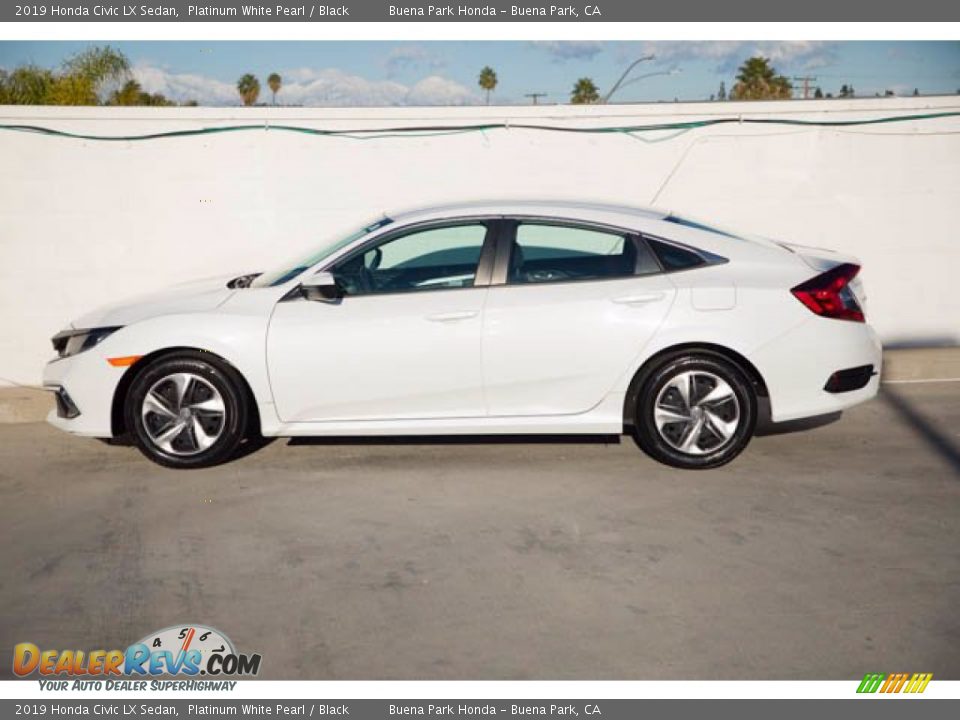 2019 Honda Civic LX Sedan Platinum White Pearl / Black Photo #10
