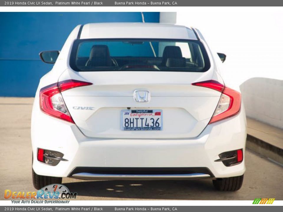 2019 Honda Civic LX Sedan Platinum White Pearl / Black Photo #11