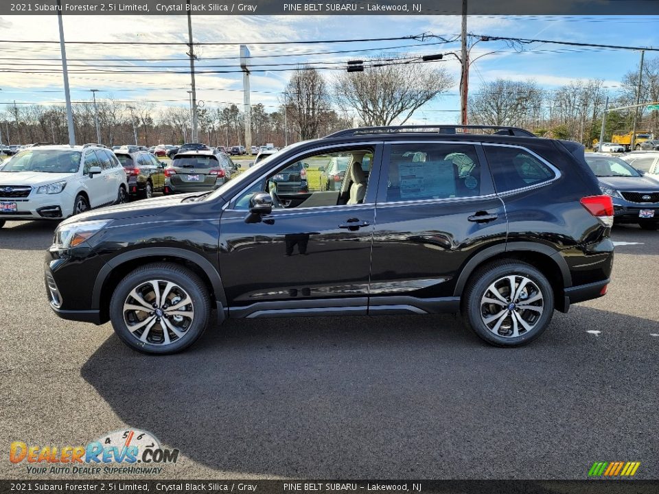 2021 Subaru Forester 2.5i Limited Crystal Black Silica / Gray Photo #4