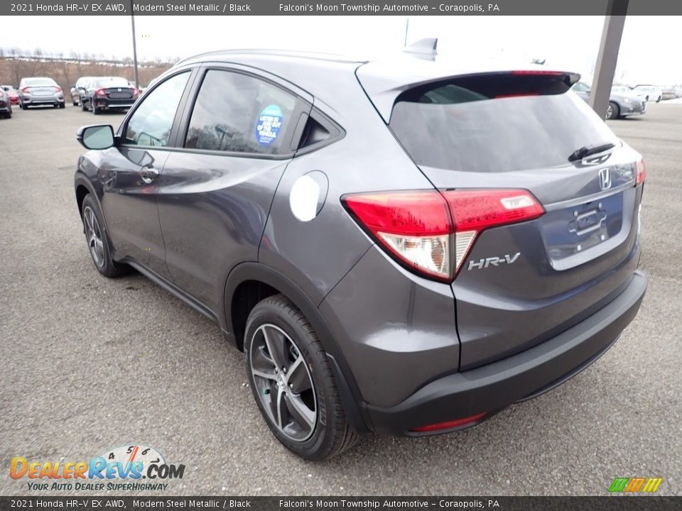 2021 Honda HR-V EX AWD Modern Steel Metallic / Black Photo #3
