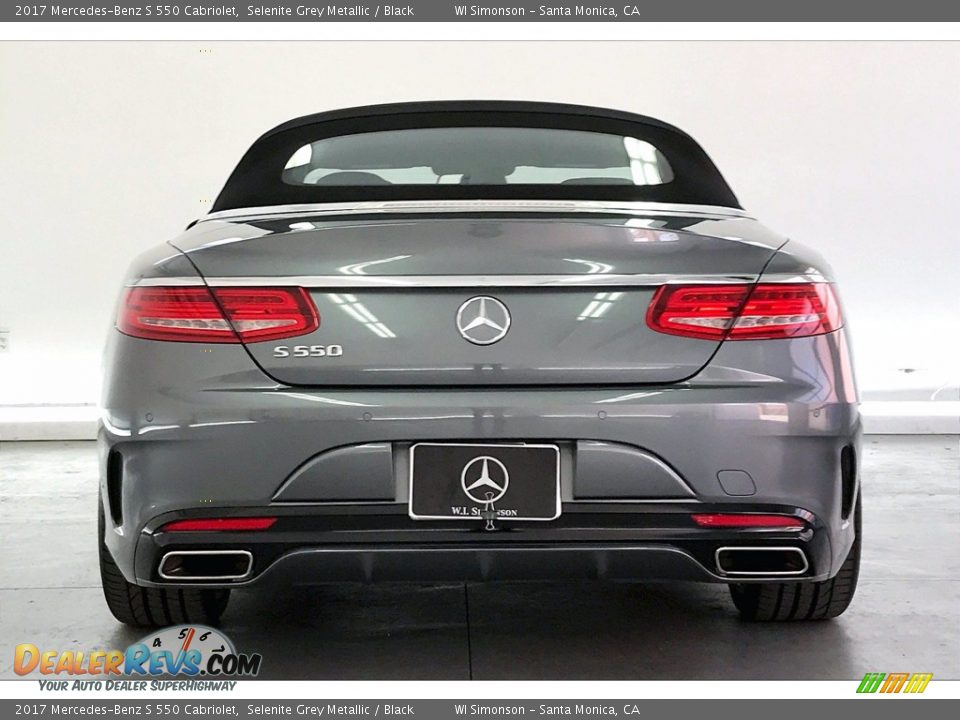 2017 Mercedes-Benz S 550 Cabriolet Selenite Grey Metallic / Black Photo #3