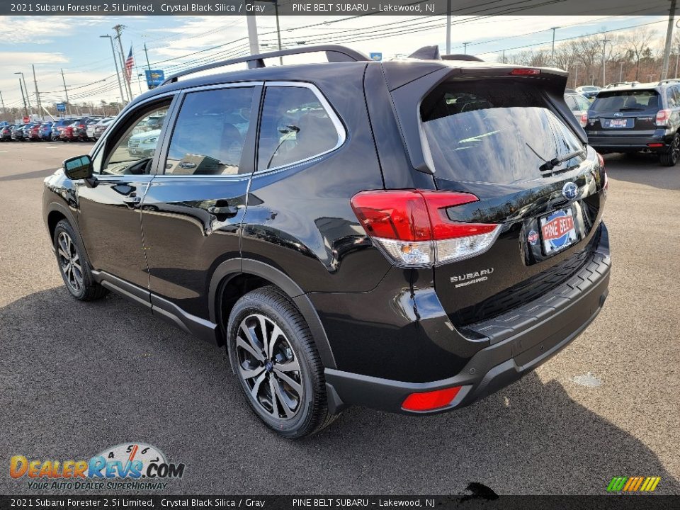 2021 Subaru Forester 2.5i Limited Crystal Black Silica / Gray Photo #6