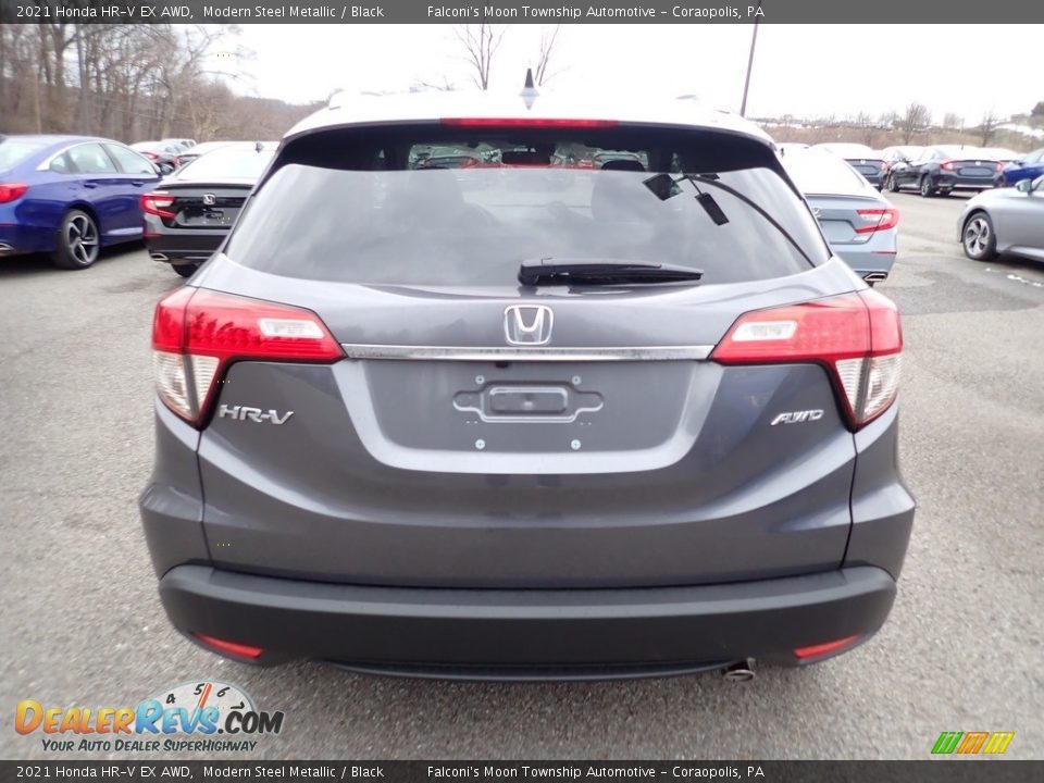 2021 Honda HR-V EX AWD Modern Steel Metallic / Black Photo #4