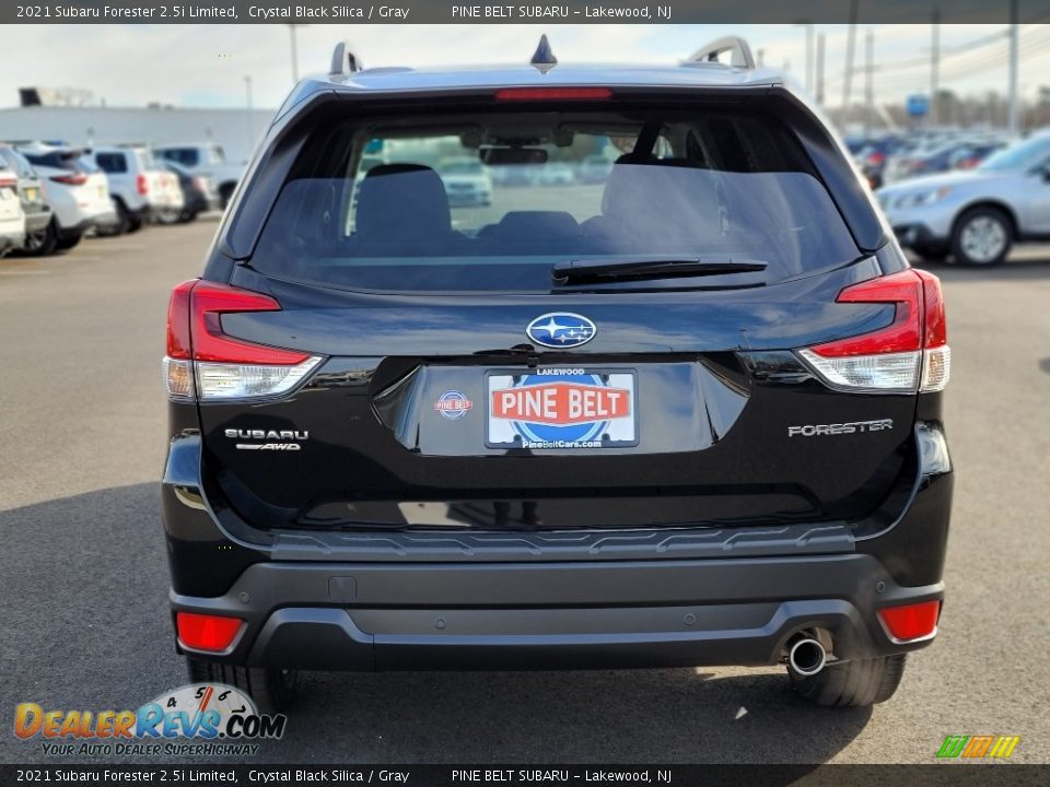 2021 Subaru Forester 2.5i Limited Crystal Black Silica / Gray Photo #7