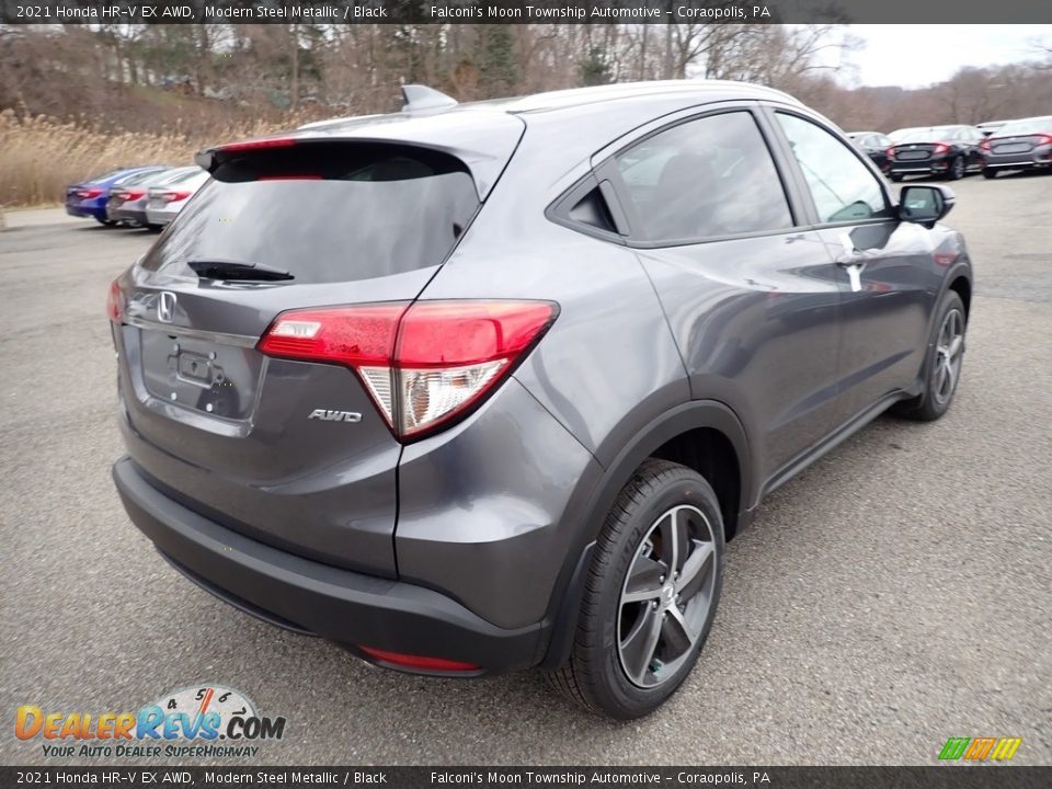 2021 Honda HR-V EX AWD Modern Steel Metallic / Black Photo #5