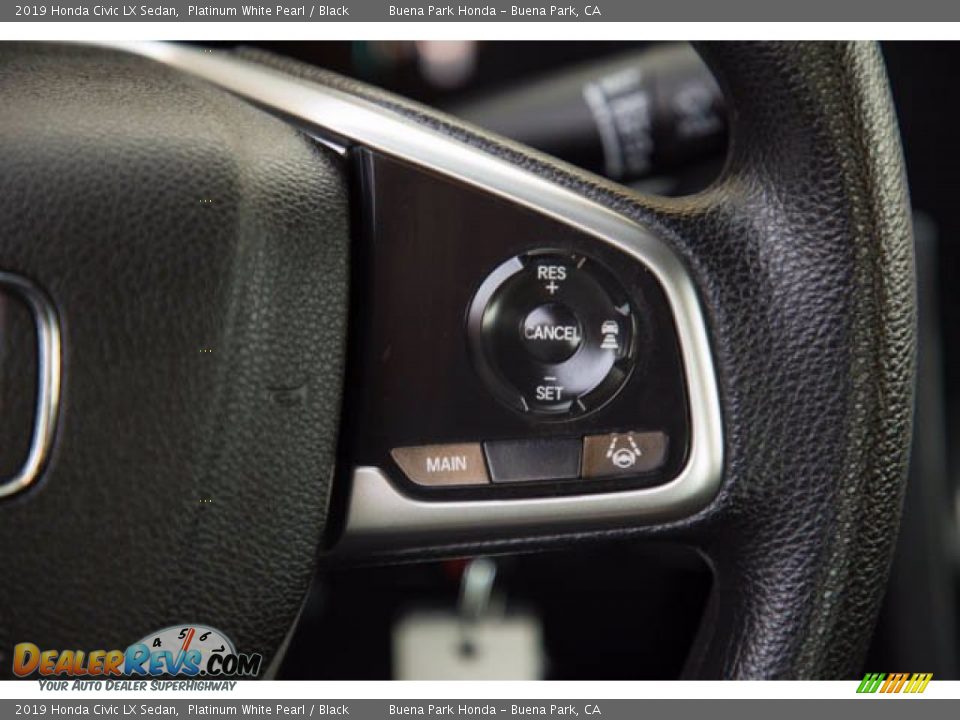 2019 Honda Civic LX Sedan Platinum White Pearl / Black Photo #17