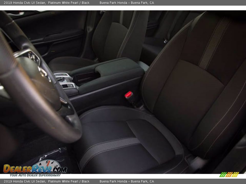 2019 Honda Civic LX Sedan Platinum White Pearl / Black Photo #19