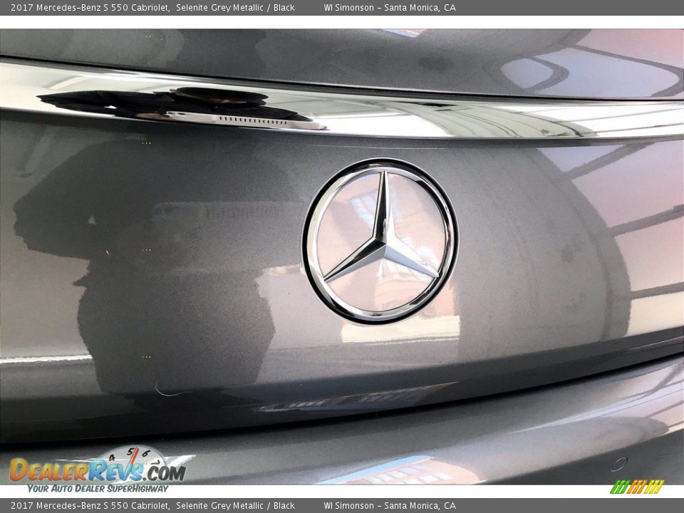 2017 Mercedes-Benz S 550 Cabriolet Selenite Grey Metallic / Black Photo #7