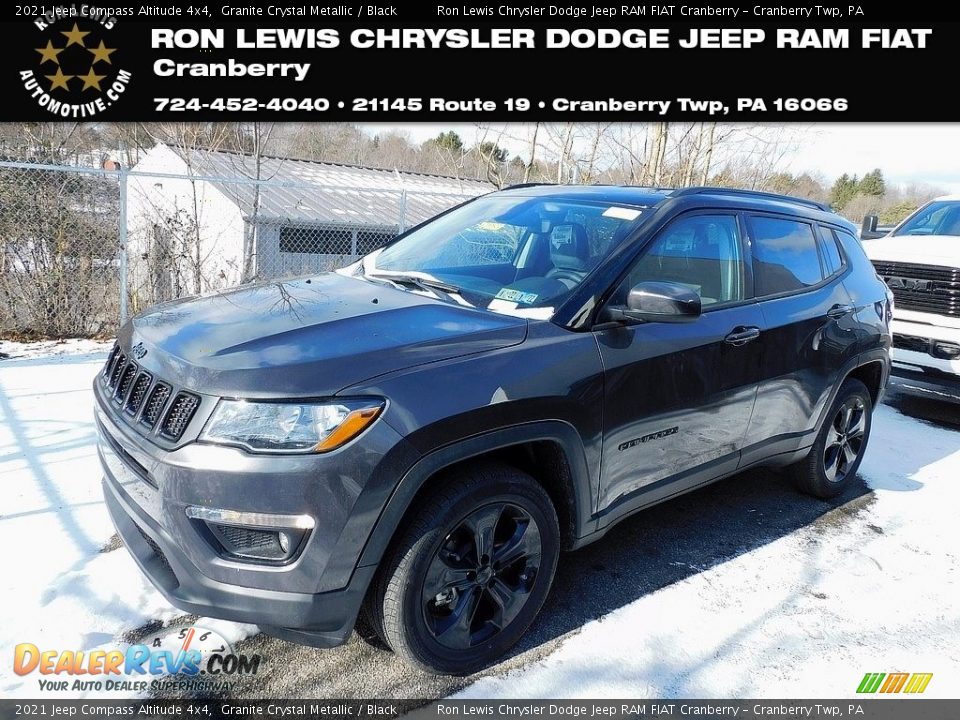 2021 Jeep Compass Altitude 4x4 Granite Crystal Metallic / Black Photo #1