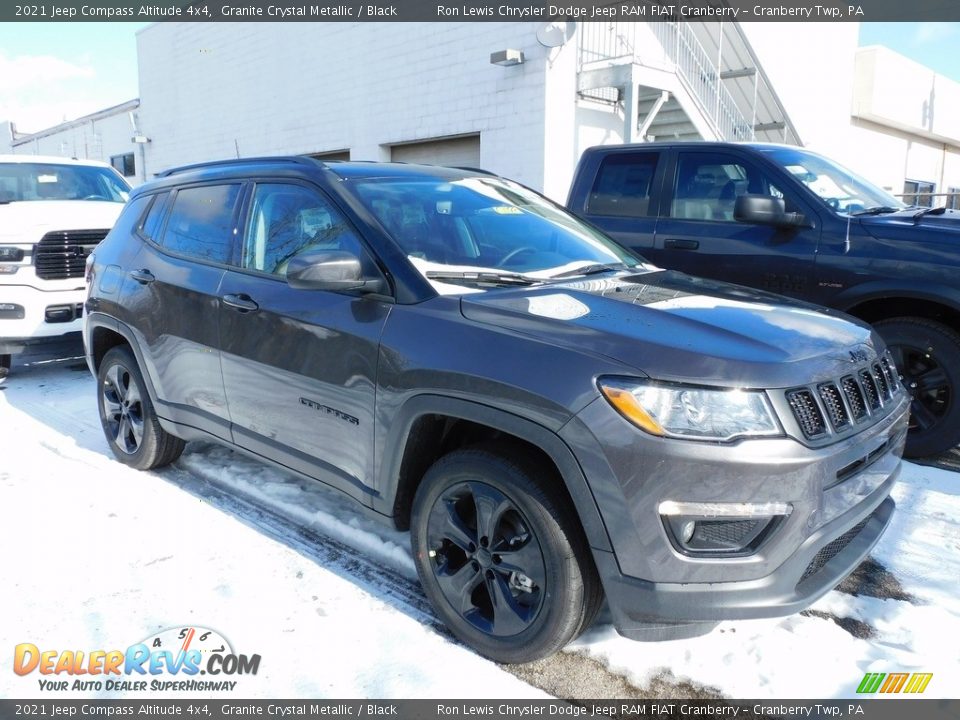 2021 Jeep Compass Altitude 4x4 Granite Crystal Metallic / Black Photo #3