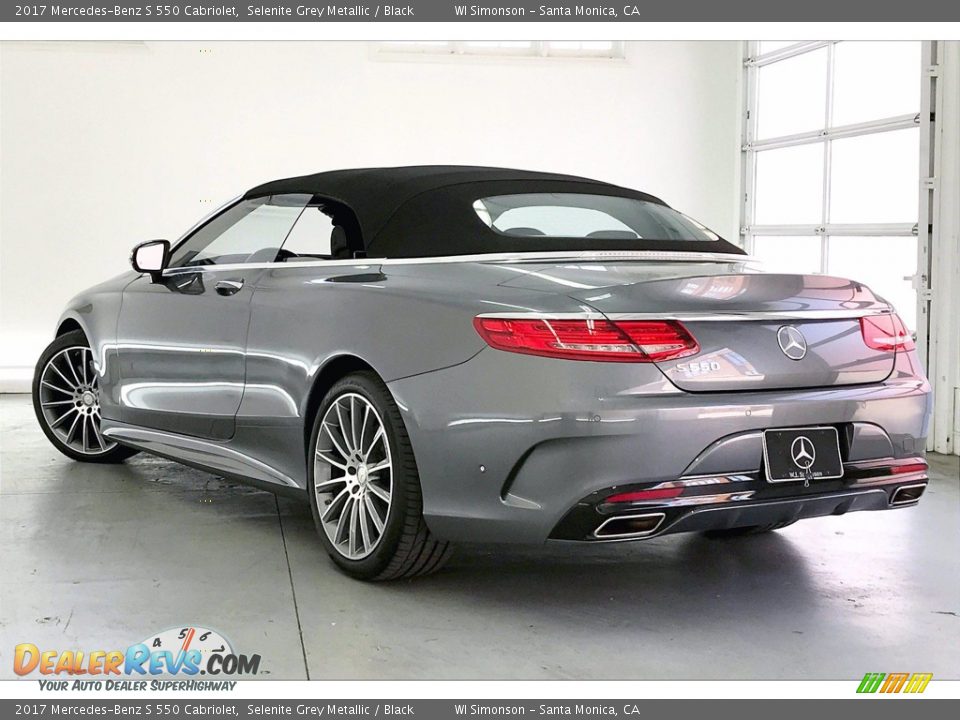 2017 Mercedes-Benz S 550 Cabriolet Selenite Grey Metallic / Black Photo #10