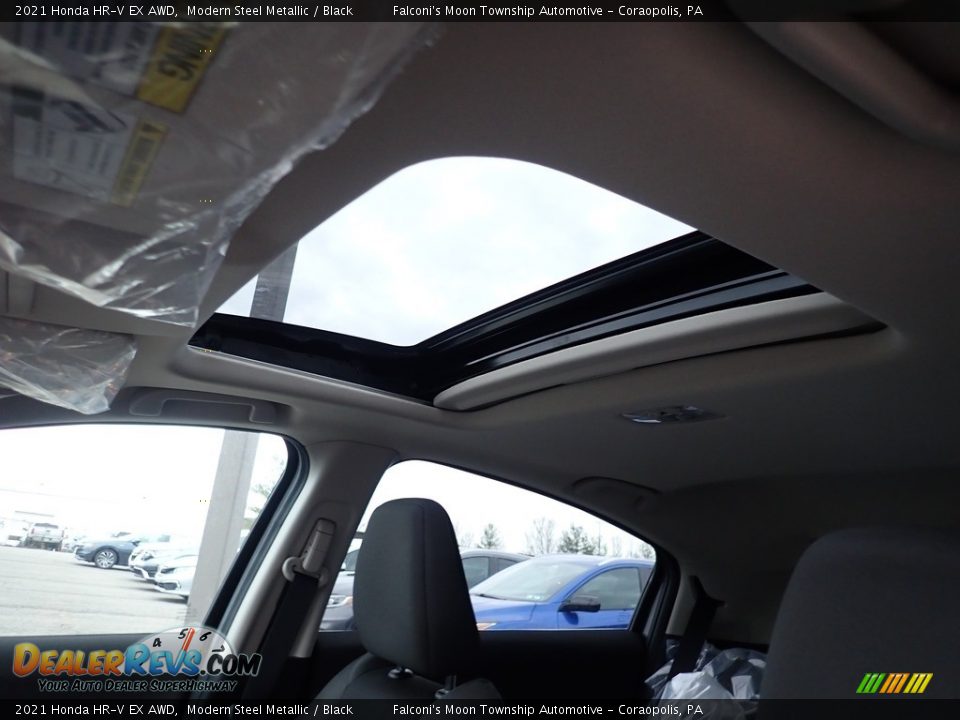2021 Honda HR-V EX AWD Modern Steel Metallic / Black Photo #12