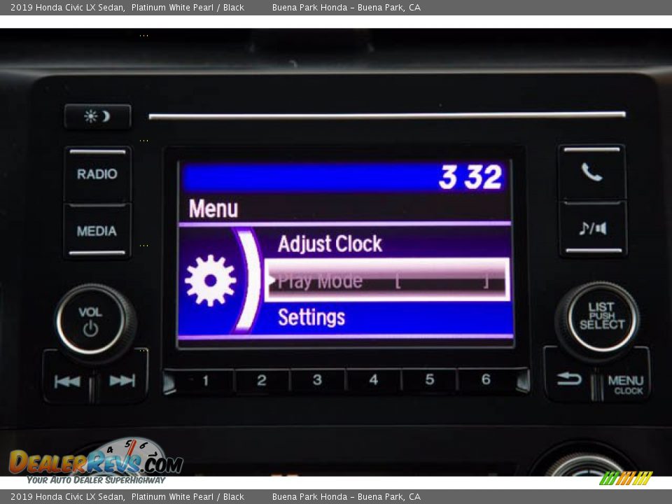 2019 Honda Civic LX Sedan Platinum White Pearl / Black Photo #26