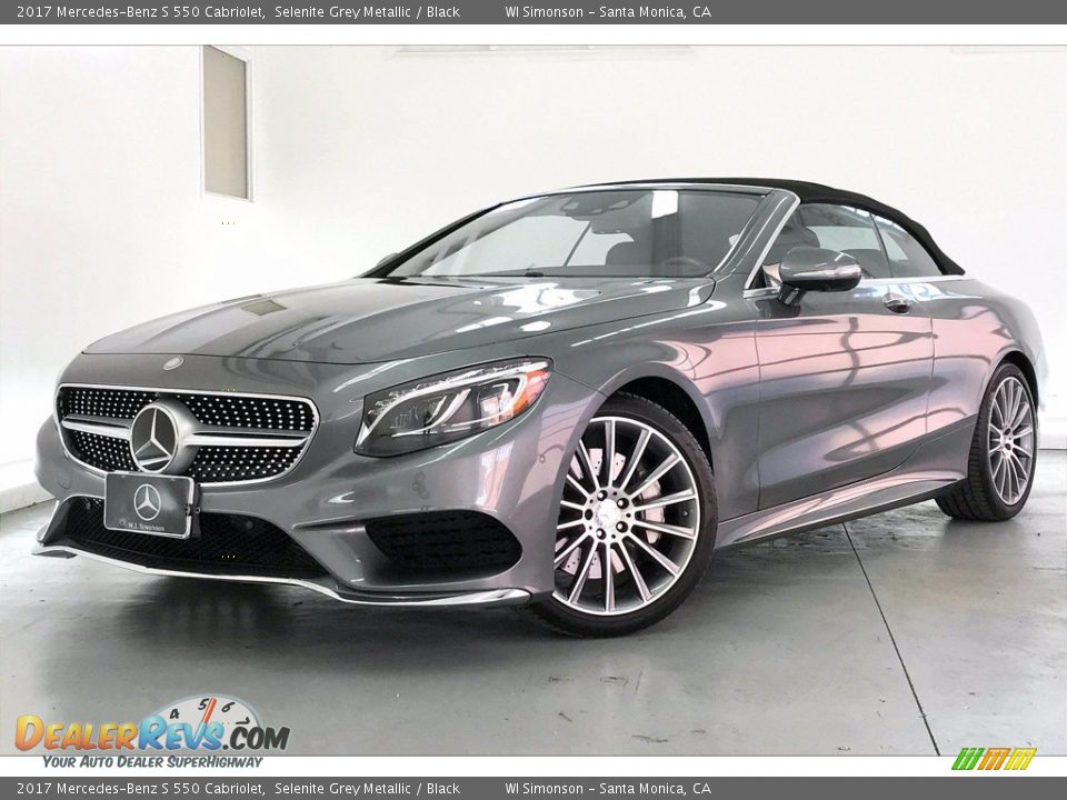 2017 Mercedes-Benz S 550 Cabriolet Selenite Grey Metallic / Black Photo #12