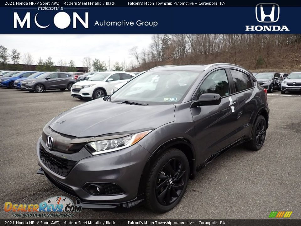 2021 Honda HR-V Sport AWD Modern Steel Metallic / Black Photo #1