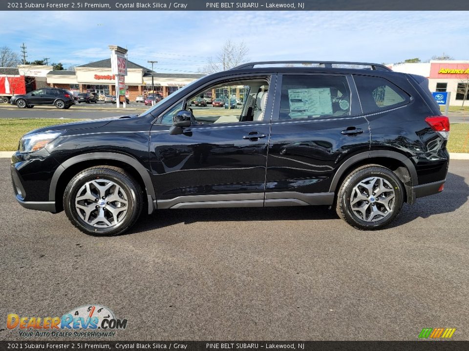 2021 Subaru Forester 2.5i Premium Crystal Black Silica / Gray Photo #4