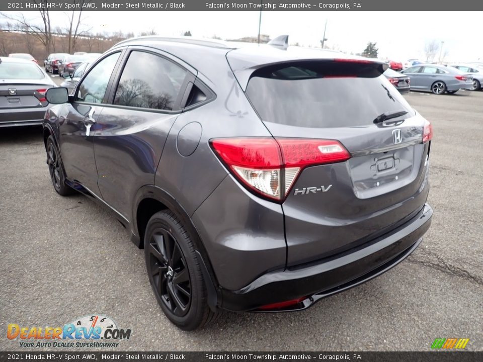 2021 Honda HR-V Sport AWD Modern Steel Metallic / Black Photo #4