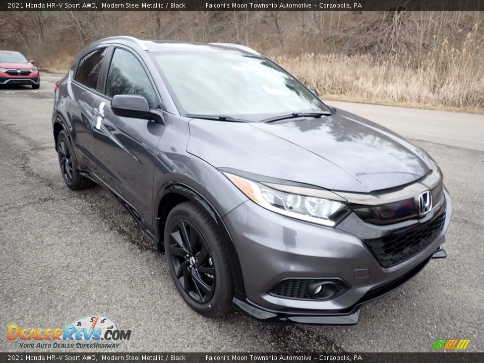 Front 3/4 View of 2021 Honda HR-V Sport AWD Photo #7