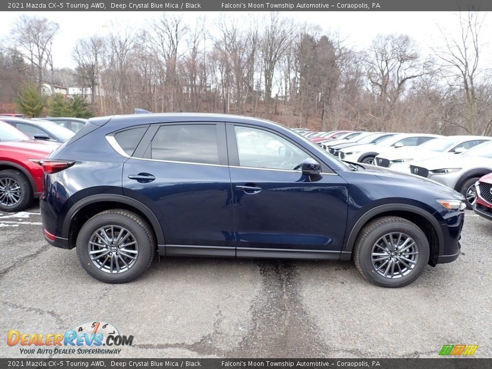 2021 Mazda CX-5 Touring AWD Deep Crystal Blue Mica / Black Photo #1