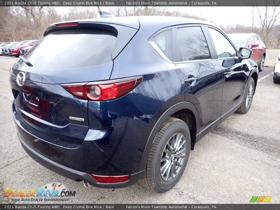 2021 Mazda CX-5 Touring AWD Deep Crystal Blue Mica / Black Photo #2