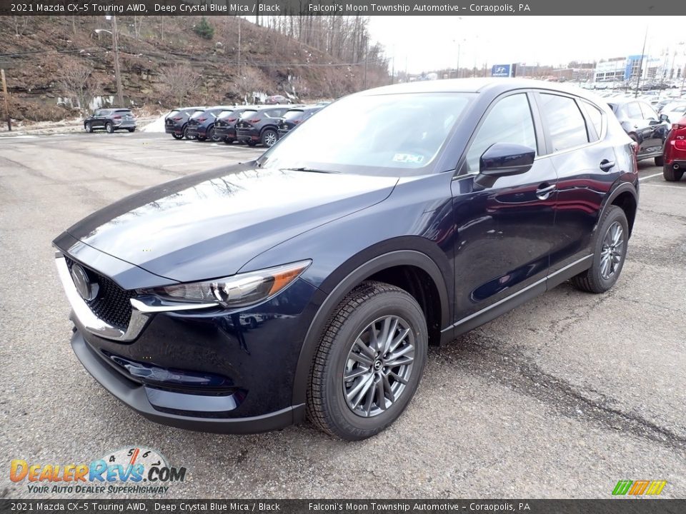 2021 Mazda CX-5 Touring AWD Deep Crystal Blue Mica / Black Photo #5