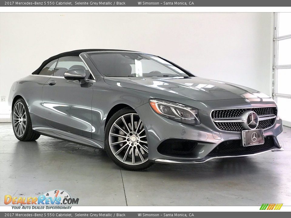 2017 Mercedes-Benz S 550 Cabriolet Selenite Grey Metallic / Black Photo #34