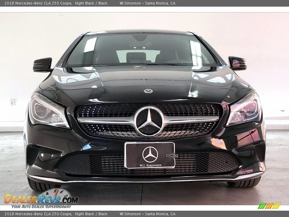 2018 Mercedes-Benz CLA 250 Coupe Night Black / Black Photo #2