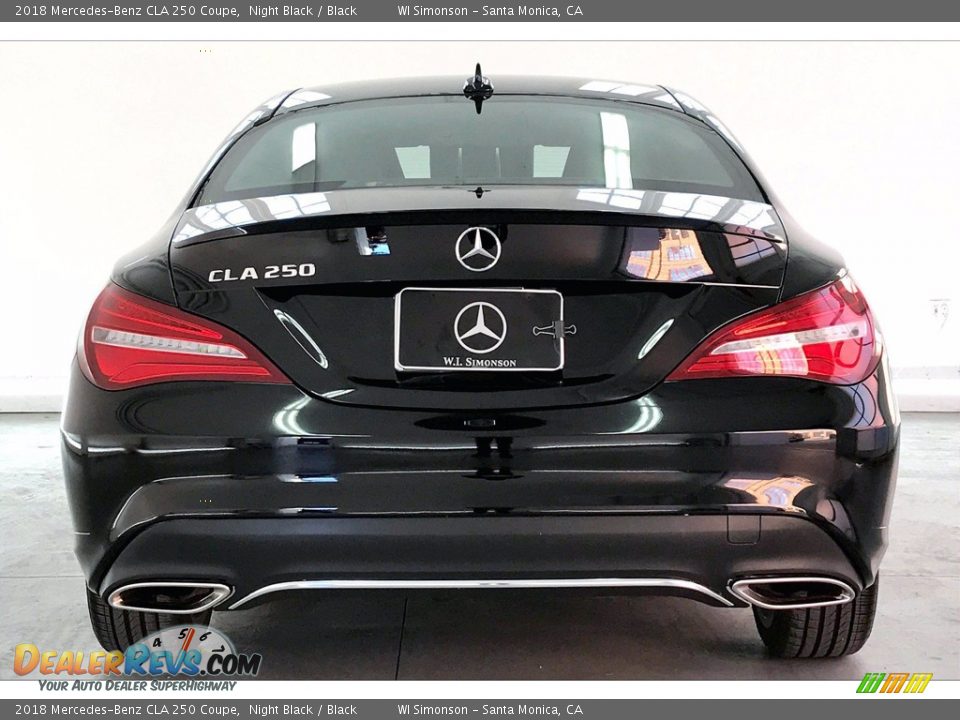 2018 Mercedes-Benz CLA 250 Coupe Night Black / Black Photo #3