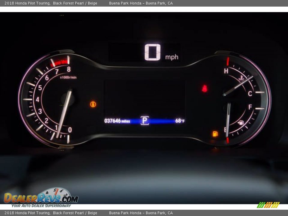 2018 Honda Pilot Touring Gauges Photo #31