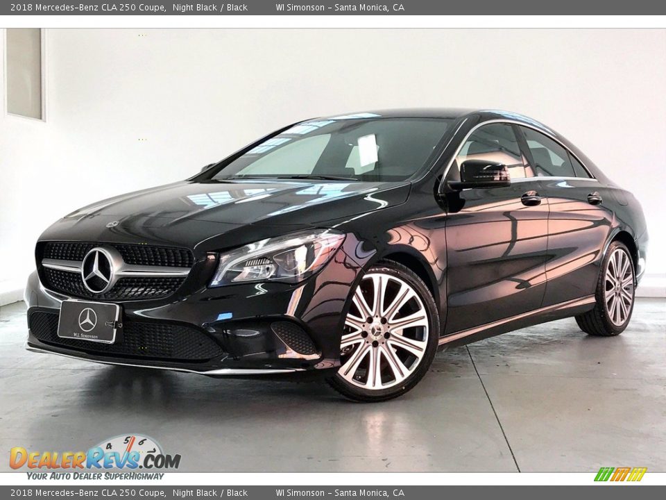 2018 Mercedes-Benz CLA 250 Coupe Night Black / Black Photo #12