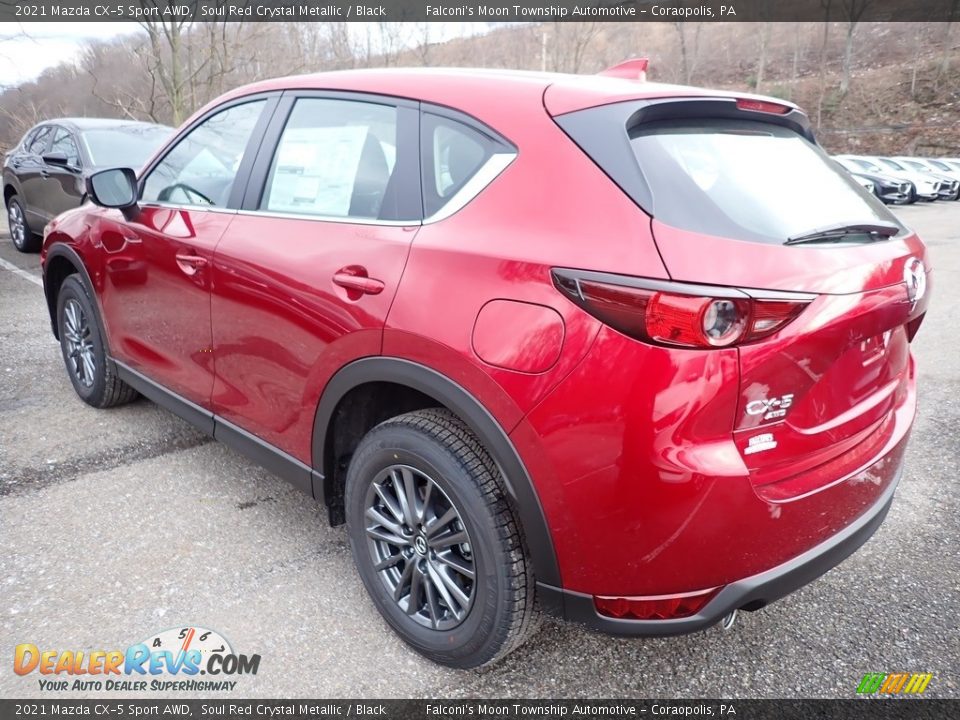 2021 Mazda CX-5 Sport AWD Soul Red Crystal Metallic / Black Photo #6