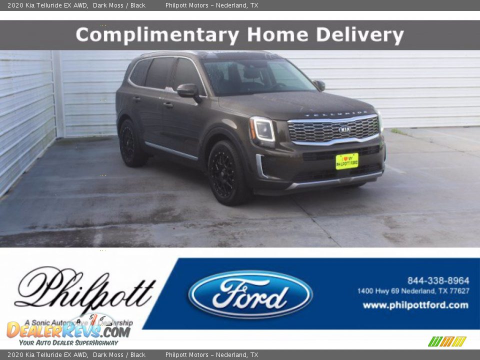 2020 Kia Telluride EX AWD Dark Moss / Black Photo #1