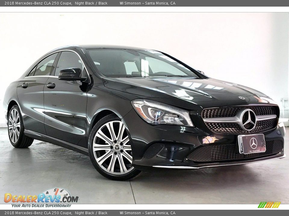 2018 Mercedes-Benz CLA 250 Coupe Night Black / Black Photo #34